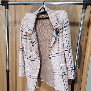 Women's Cream Plaid Blazer